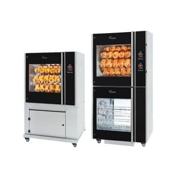 PROGRAMMABLE AUTO-CLEAN ROTISSERIES