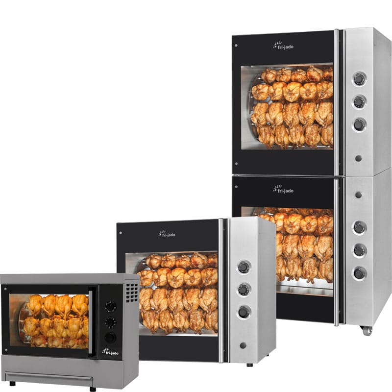 3 images of manual rotisserie units | MANUAL ROTISSERIES | FoodServ
